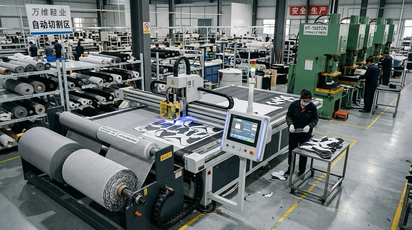 LUTE FOOTWEAR Jinjiang Footwear Automated Cutting Department
